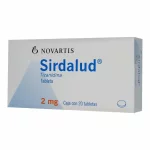 SIRDALUD TIZANIDINA 20 TABLETAS 2 MG.