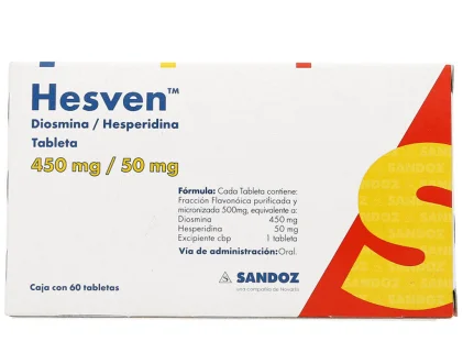 HESVEN DIOSMINA/ HESPERIDINA 450/50MG 60TABS