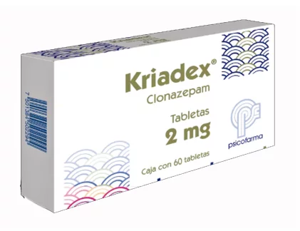 Kriadex Clonazepam 2 mg 60 tabs
