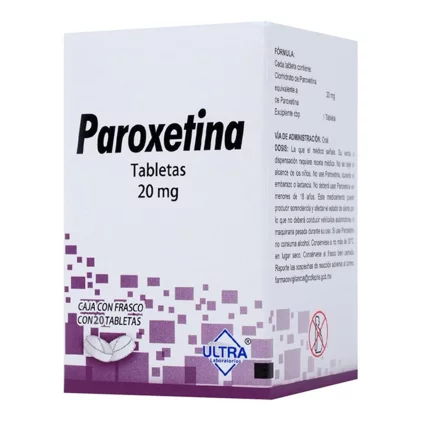 Paxil Aropax Paroxetine generic 20 mg 20 tabs