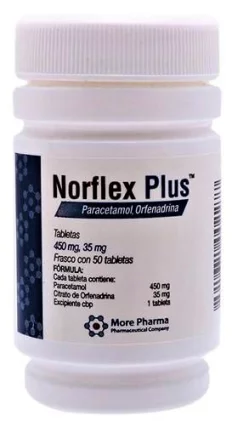 Norflex Plus Orphenadrine 50 tabs